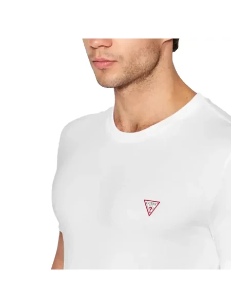 Guess t-shirt gładki biały