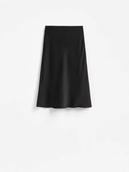 Reserved Fustă midi negru