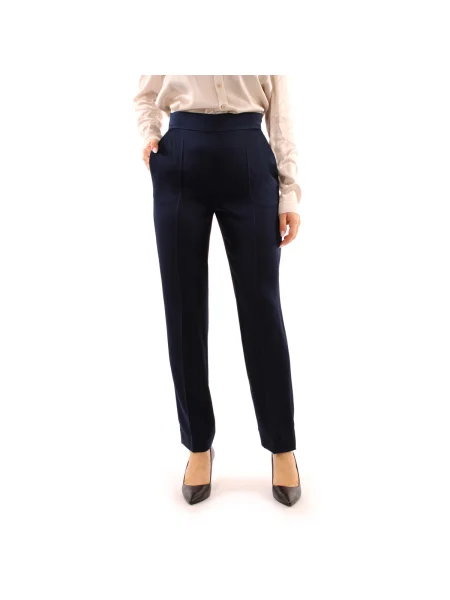 Pantaloni Maxmara Studio albastru