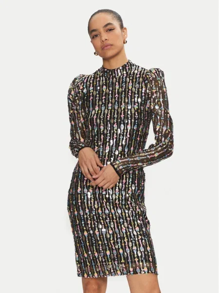 YAS Rochie cocktail Binna Colorat negru