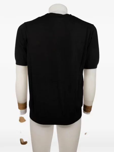 Scurt tricou Prada cu broderie negru