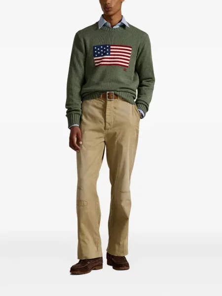 Ριγέ polo Polo Ralph Lauren με κουκούλα με αυτόγραφο λευκό