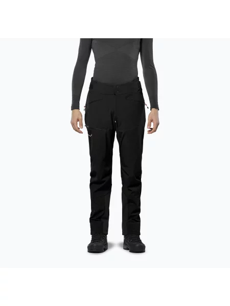 Pantaloni de trekking pentru bărbați Salewa Ortles DST/SW black out negru