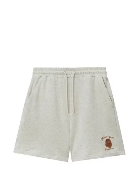 Haftowane sznurek ściągający szorty Fingercroxx