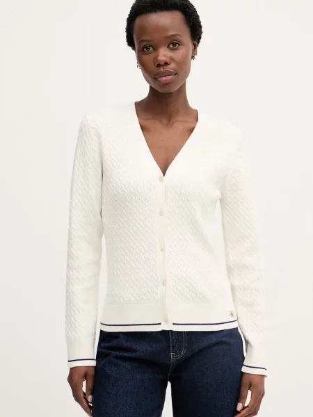 Calvin Klein Jeans cardigan pentru femei cu bej