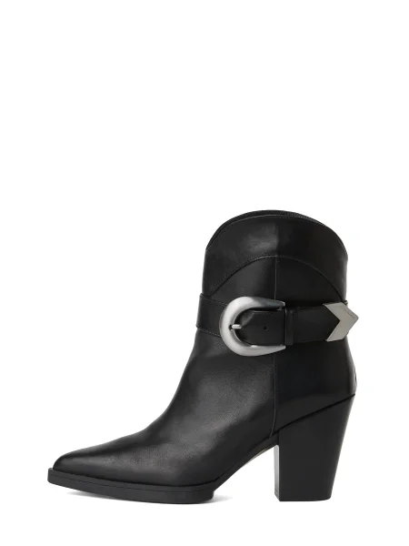 Botine Karl Lagerfeld cu cataramă negru