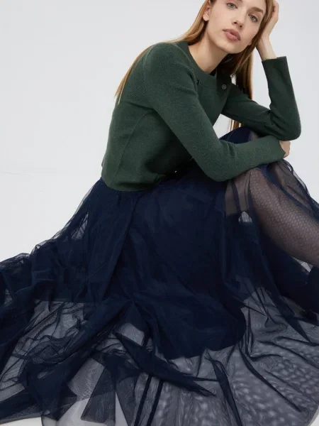 Fustă midi Joop! din tul bej