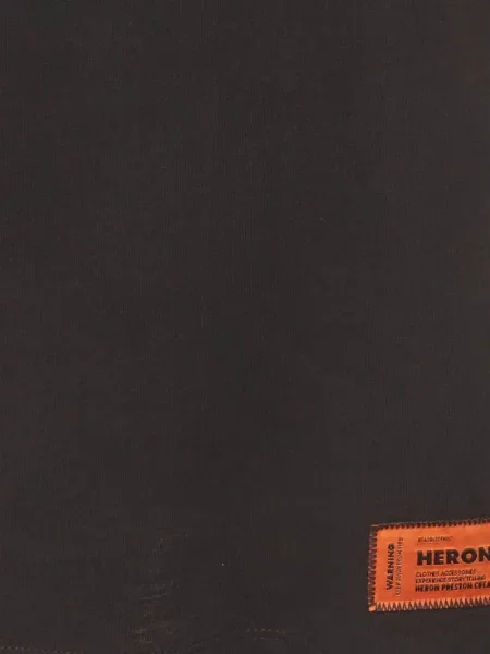 Тениска Heron Preston с кръгло деколте с апликация черно