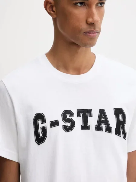Футболка G-Star з аплікацією білий