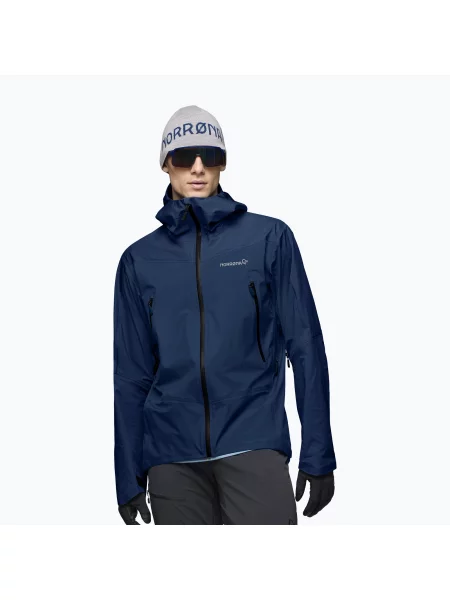 Geacă de ploaie pentru bărbați NORRONA Falketind Gore-Tex indigo night