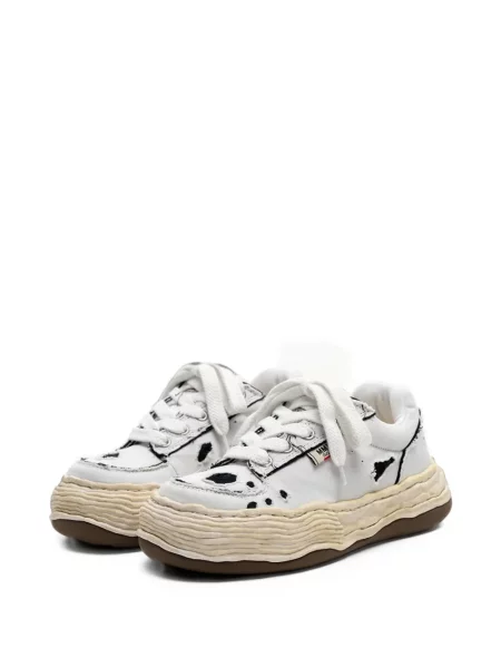 Sneakerși Maison Mihara Yasuhiro rupți din canvas alb