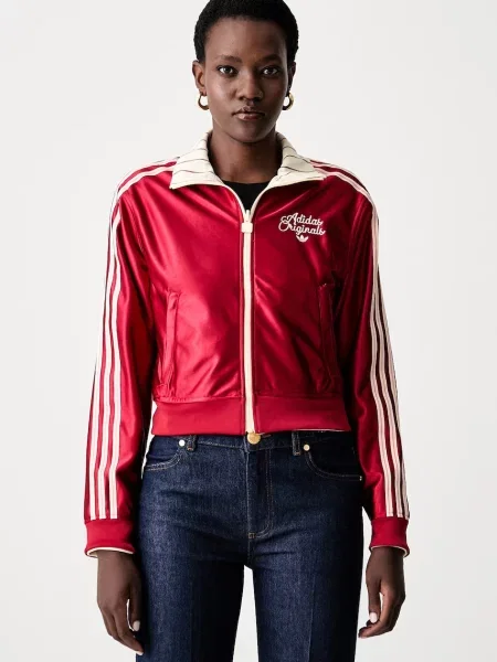 Reversibil bluză Adidas Originals alergare roșu