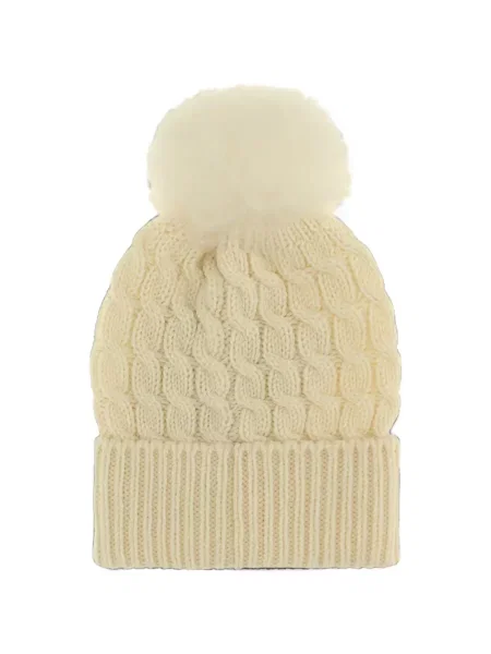 Căciulă Moncler Grenoble tricotate alb