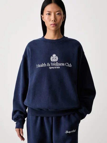 Sporty & Rich H&W Crest μπλούζα Γυναικεία μπλε