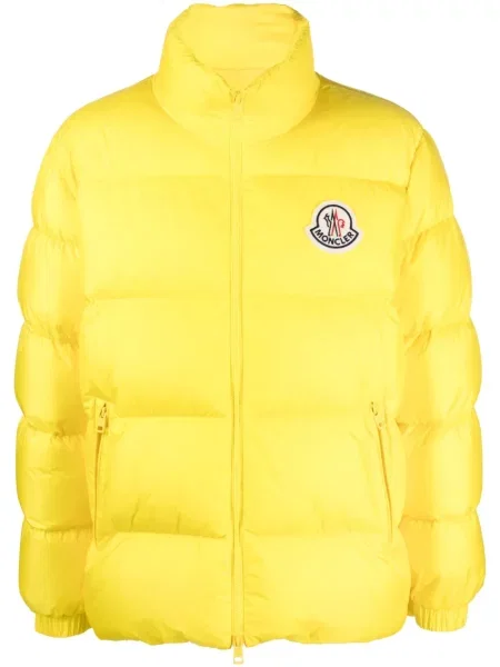 Geacă cu puf Moncler galben