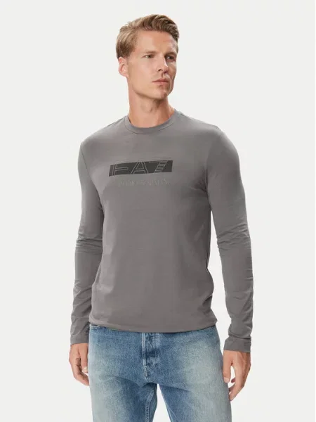 Emporio Armani Тениска с дълъг ръкав черен