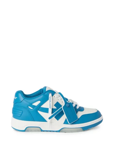 Sneakerși Off-white din piele business alb
