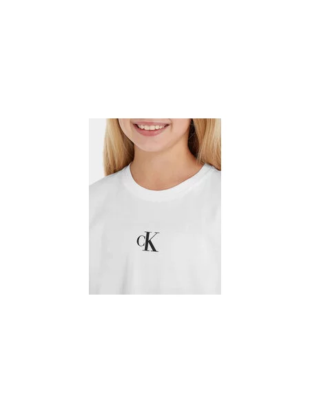 Calvin Klein Jeans Marškinėliai Boxy Fit balta