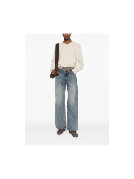 Sweter Low Classic z kaszmiru klasyczny beżowy
