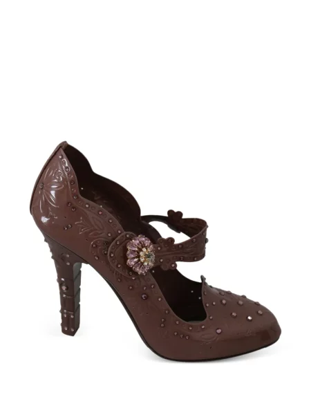 Pantofi cu toc Dolce & Gabbana maro