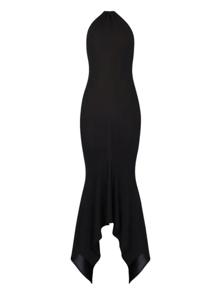 Rochie Alexandre Vauthier de cristal cu gât halter de costum negru