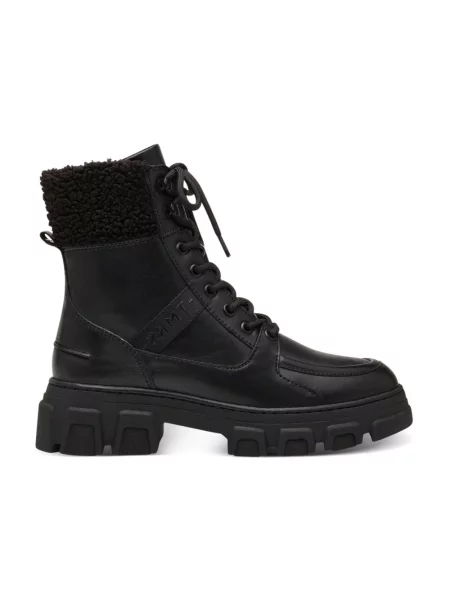 Buty do kostki Tamaris skórzane czarne
