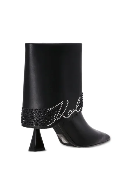 Botine Karl Lagerfeld de cristal negru