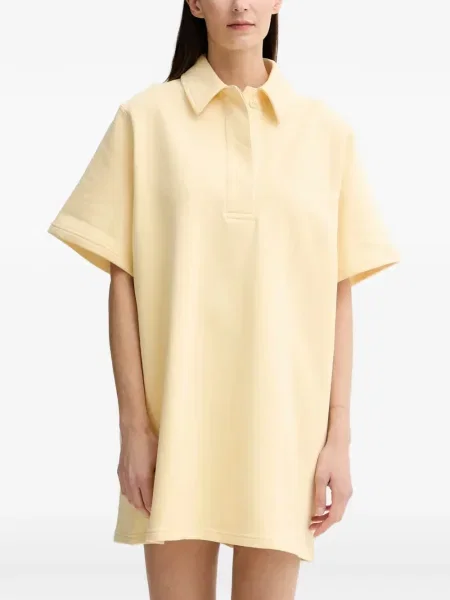 Rochie tip cămașă Stand Studio de costum galben