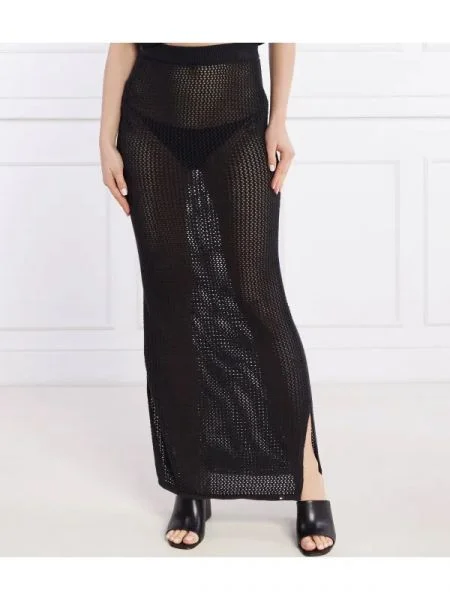 Tommy Jeans Fustă negru