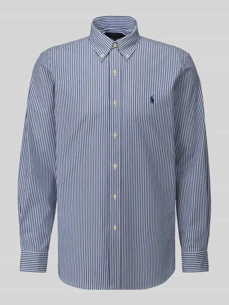 Koszula casualowa o kroju custom fit z mieszanka bawełny Polo Ralph Lauren granatowa