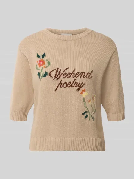 Koszulka dzianinowa o kroju regular fit z mieszanka bawełny model FIACRE' Weekend Max Mara