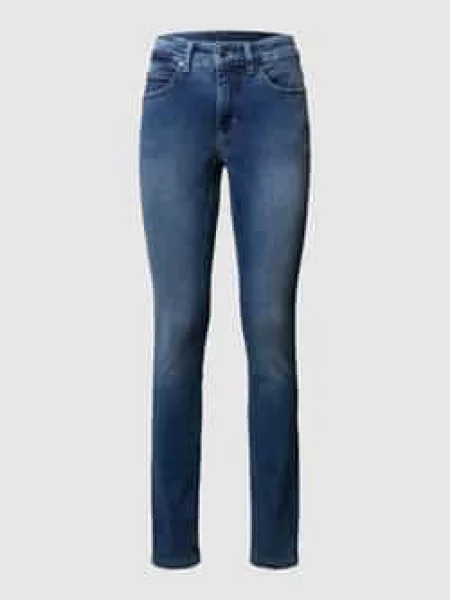 Jeansy w dekatyzowanym stylu o kroju skinny fit model ‘DREAM SKINNY’ Mac niebieskie