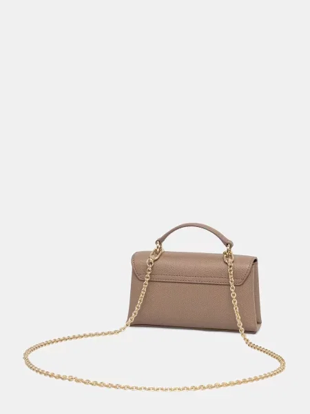 Furla torebka crossbody skórzana beżowa