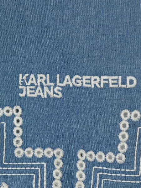 Fular Karl Lagerfeld Jeans albastru