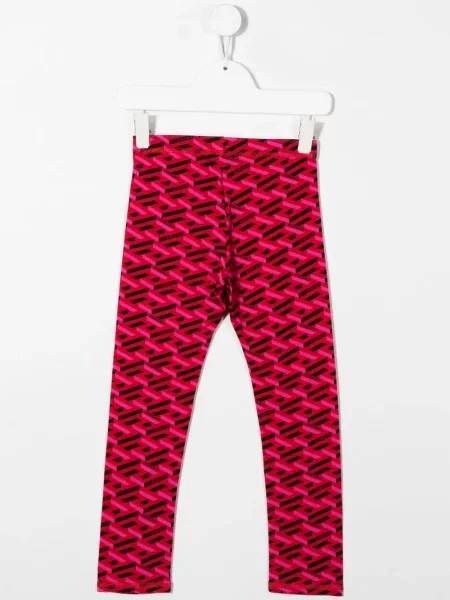 Legginsy dziecięce Versace czerwone