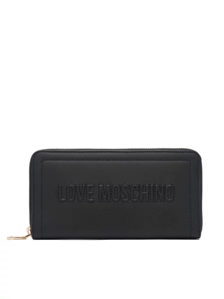 LOVE MOSCHINO Portfel Signature Love czarny