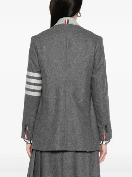 Sacou Thom Browne de flanelă gri