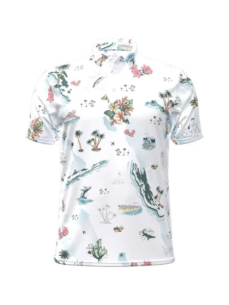 Golf tricou polo Under Armour alb