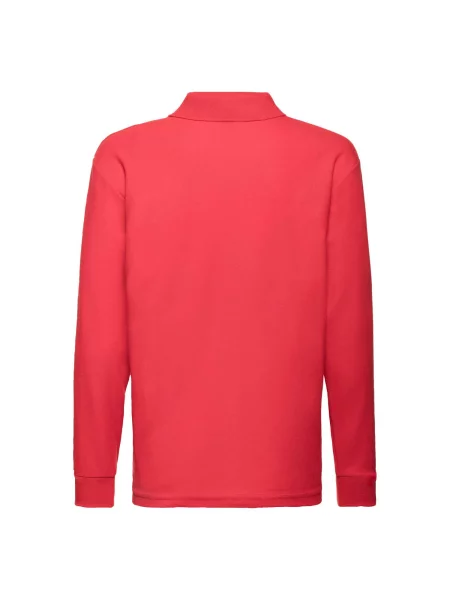 Tricou polo copii Fruit Of The Loom roșu