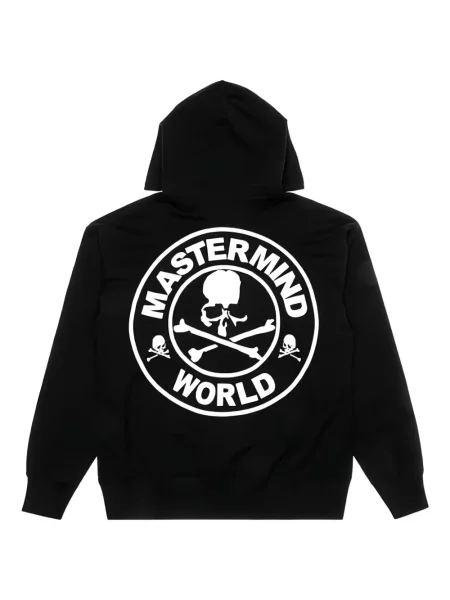 Hanorac cu glugă Mastermind World cu imagine negru