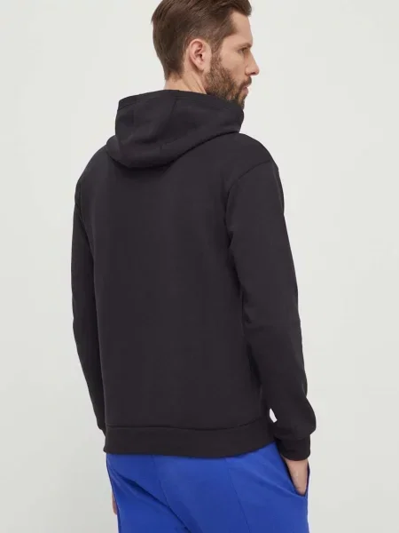 Mikina adidas s kapucí s potiskem černá