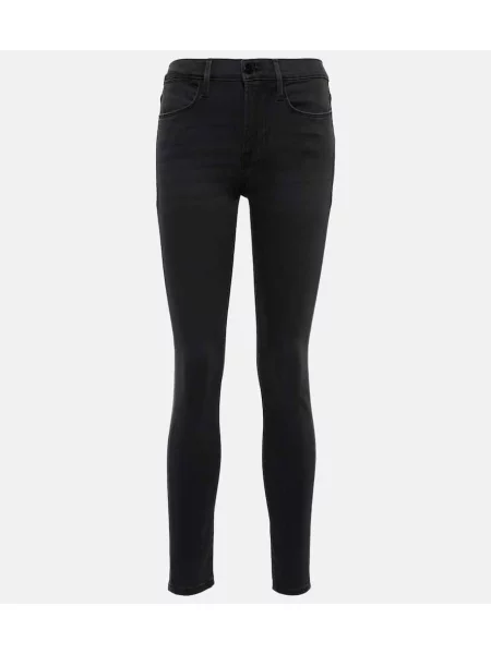 Skinny jeansy skinny Frame czarne