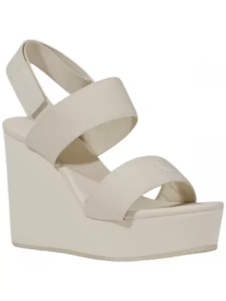 Sandale Calvin Klein Jeans Wedge Sandal Webbing In Siva bež