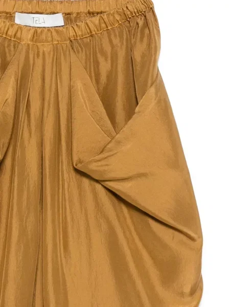 Fustă midi Tela maro