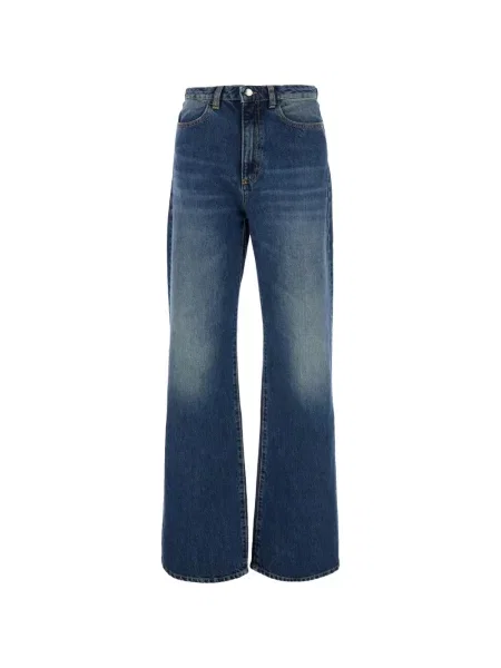 Blugi cu picior larg Icon Denim albastru