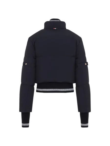 Matlasat decupat geacă Thom Browne negru