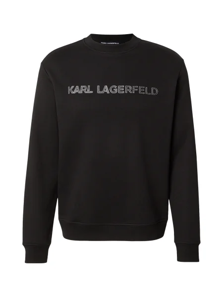 Karl Lagerfeld Mikina sivá čierna