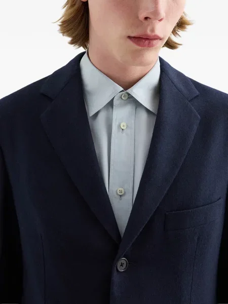 Sacou Jil Sander de lână albastru