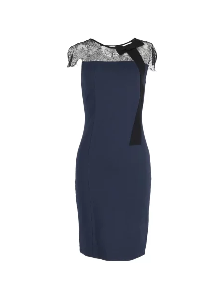 Nėriniuotas retro stiliaus nėriniuota suknelė Red Valentino Vintage raudona