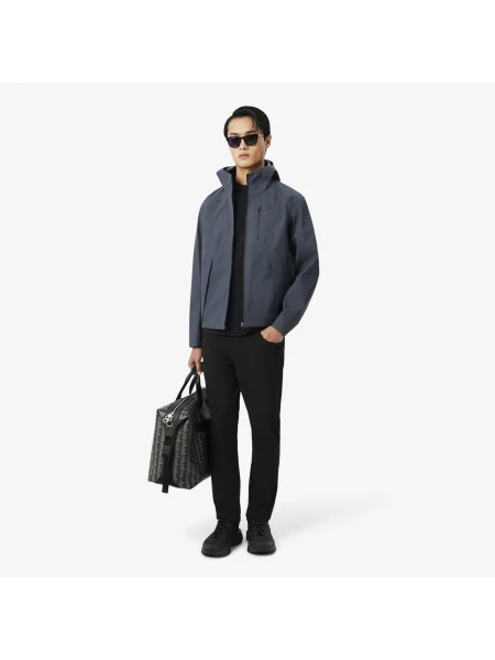 Lacoste Żakardowy T-Shirt Piké Z Logo Commuter czarny
